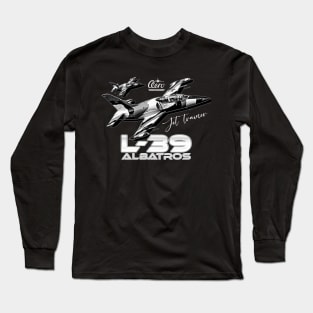 Aero L-39 Albatros Czechoslovakian Jet Powered Training Aircraft Long Sleeve T-Shirt